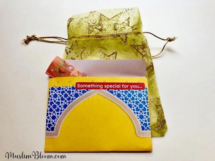 Eid Mubarak Envelope Yellow (DIY)