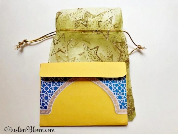 Eid Mubarak Envelope Yellow (DIY)