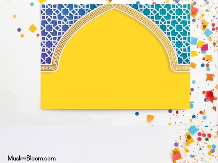 Eid Mubarak Envelope Yellow (DIY)