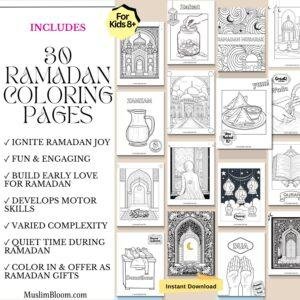 Ramadan Journal for Kids &  Coloring Book