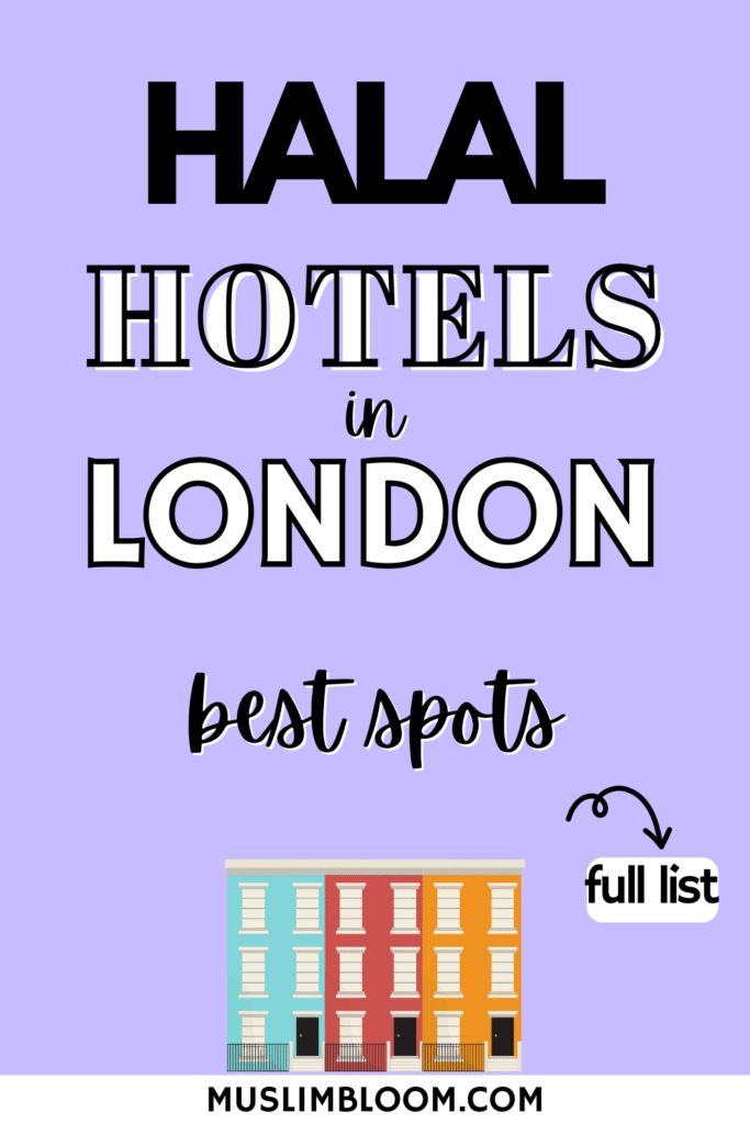 halal hotels in london muslim bloom pinterest