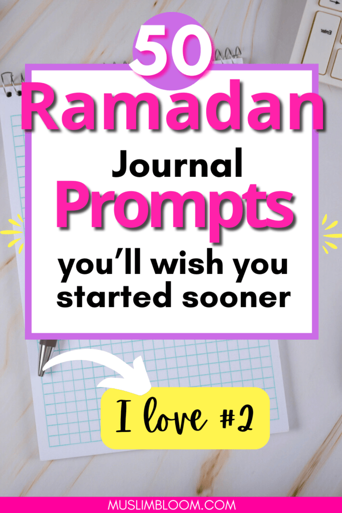 ramadan journal prompts muslim bloom pinterest