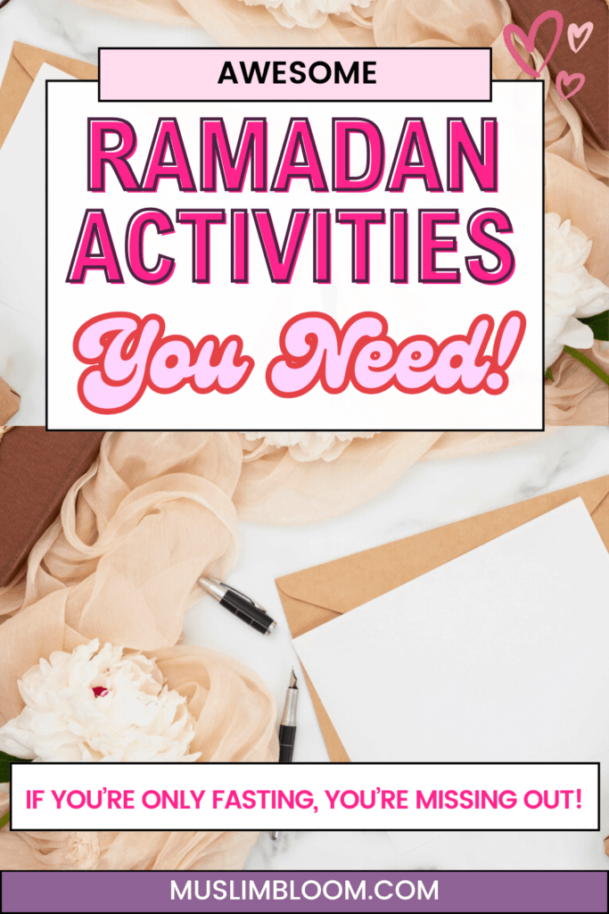 Ramadan Activities muslimbloom pinterest