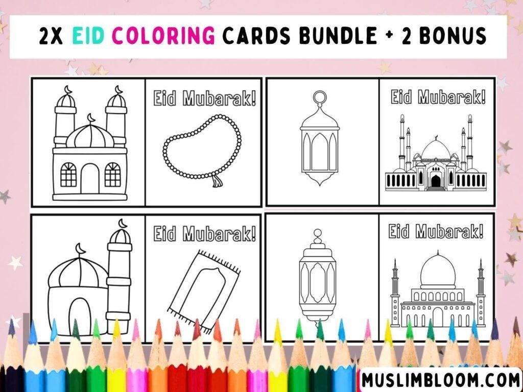 Eid Coloring Cards (Bundle 2)