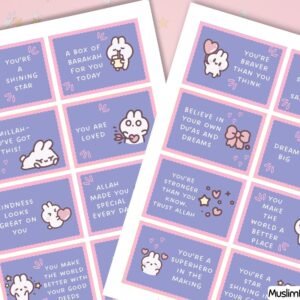 Lunchbox Notes for Girls (Muslim Edition)