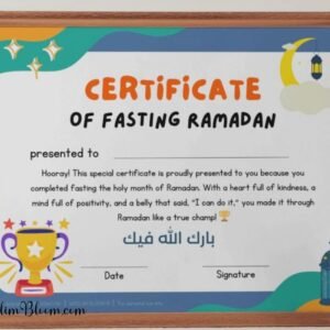ramadan fasting certificate