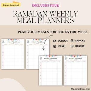 Ramadan Meal Planners (weekly)