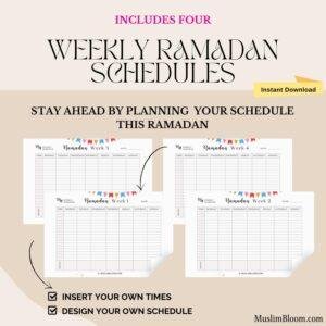 Ramadan Weekly Planner