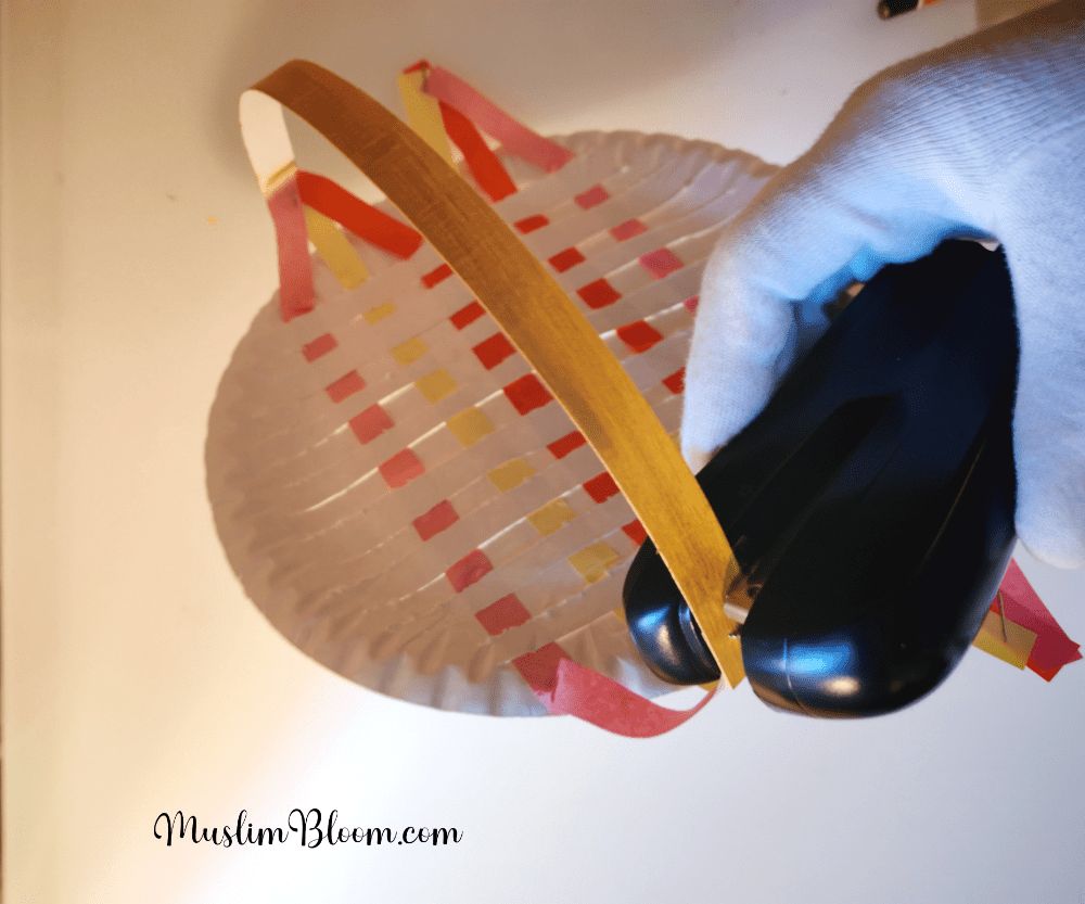 Paper Plate Basket CraftMuslimBloom