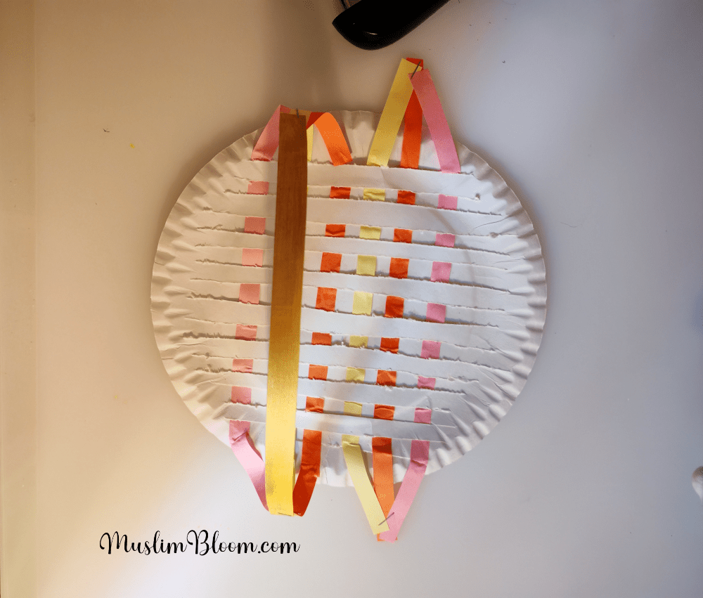 Paper Plate Basket CraftMuslimBloom