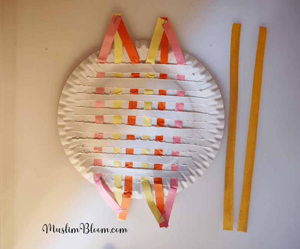 Paper Plate Basket CraftMuslimBloom