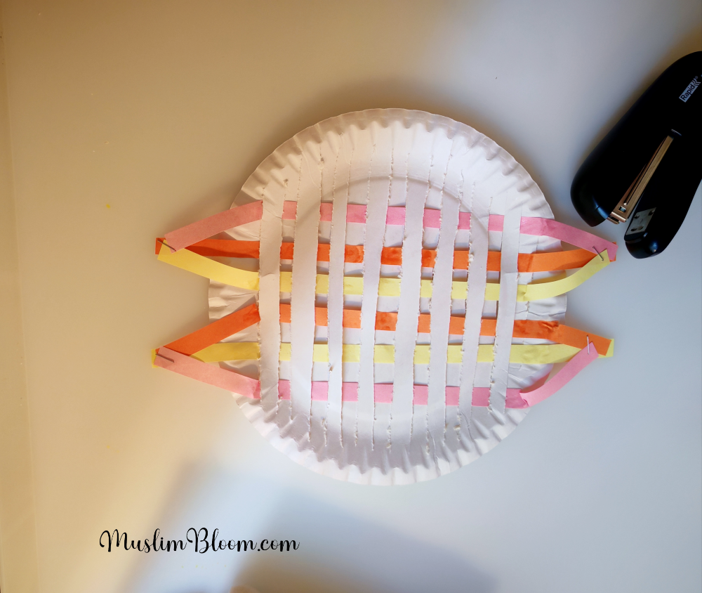 Paper Plate Basket CraftMuslimBloom