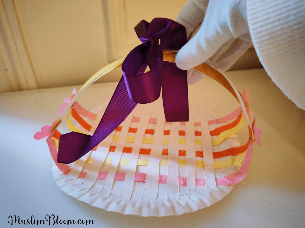 Paper Plate Basket CraftMuslimBloom